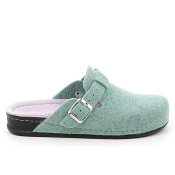 GRUNLAND Pantofola Feltro Blu Puna Chiusa | CI2971 | Taglia 37 | Suola BIRK Leggera