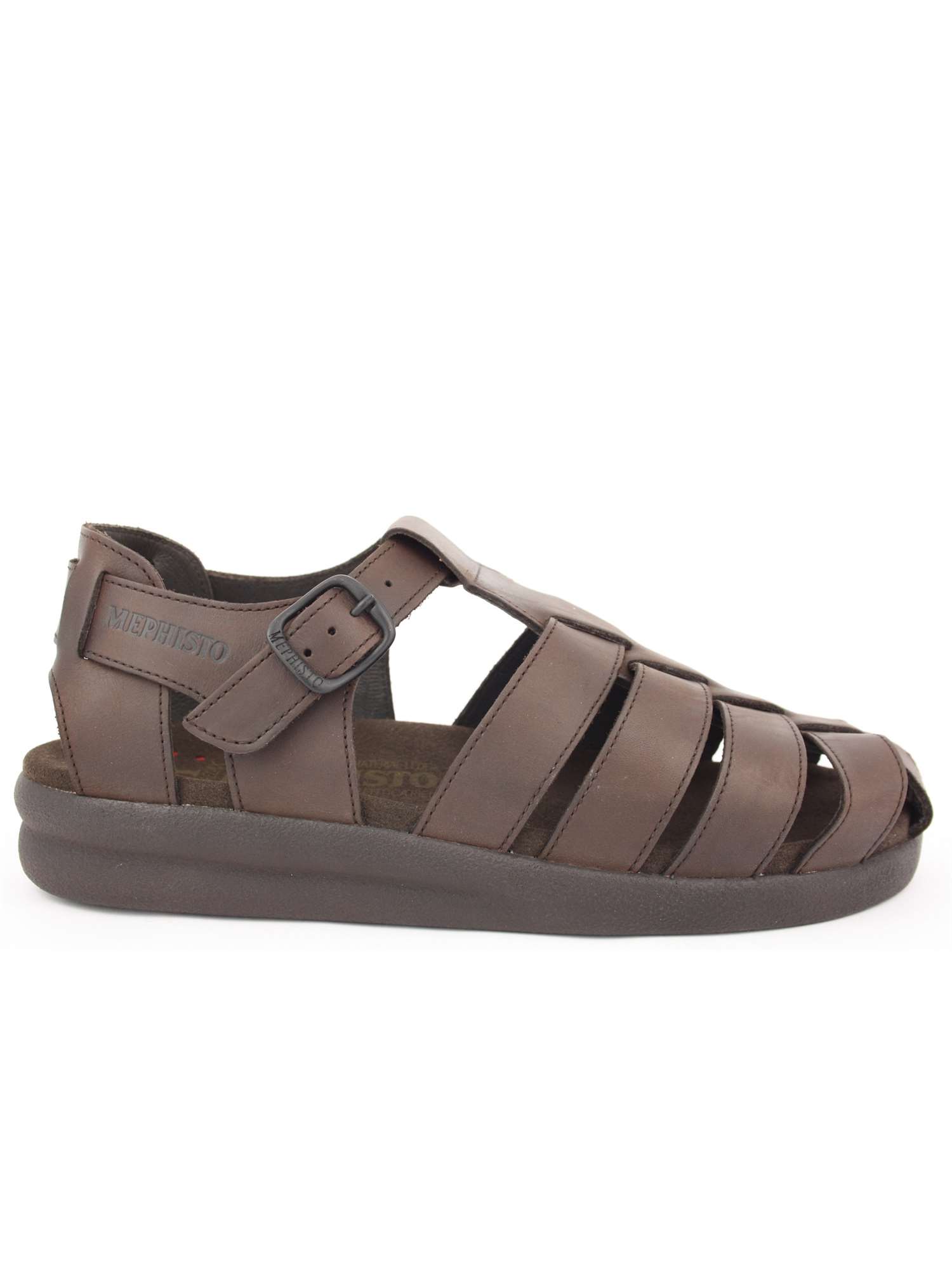 MEPHISTO-Niels Sandali Uomo Infradito Scratch 3451 Dark Brown Size EU 40 USA 6