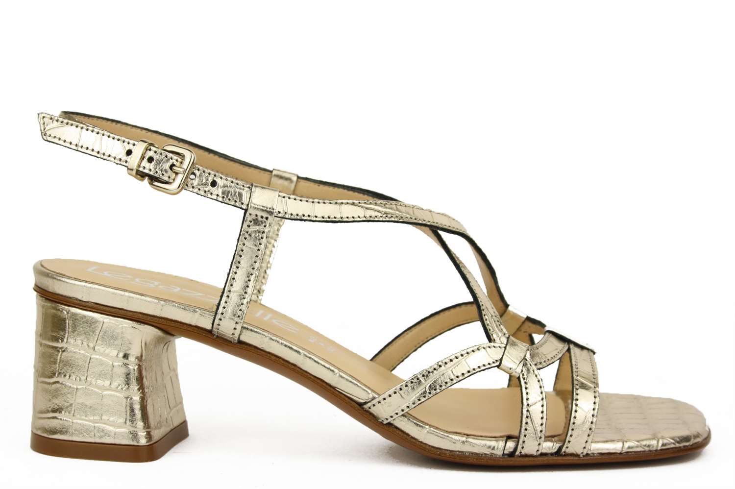 Le Gazzelle Sandalo Platino | Sandalo Donna Pelle | Tania ...