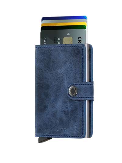 Secrid MINIWALLET VINTAGE Blu Accessori Unisex 