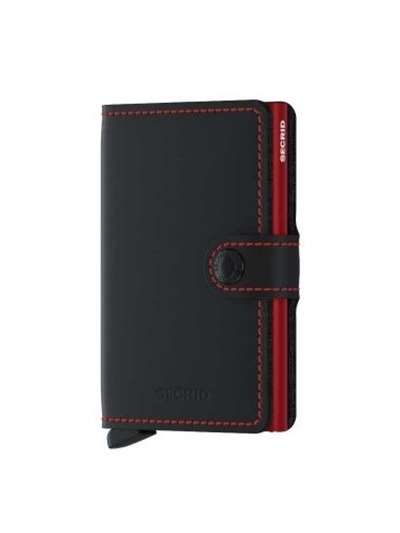 Secrid MINIWALLET MATTE Nero/rosso Accessori Unisex 