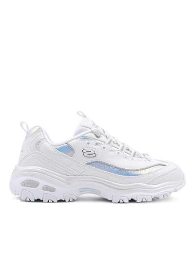 Skechers 66666178 D'LITES Bianco Scarpe Donna 