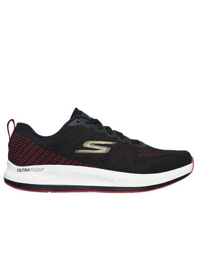 Skechers 220096 GO RUN PULSE Nero/rosso Scarpe Uomo 