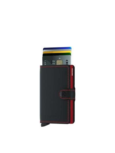 Secrid MINIWALLET MATTE Nero/rosso Accessori Unisex 