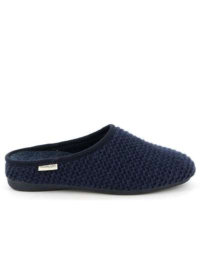 Soave Pantofola Punta Chiusa Blu | Pantofola Punta Chiusa Uomo Pelle