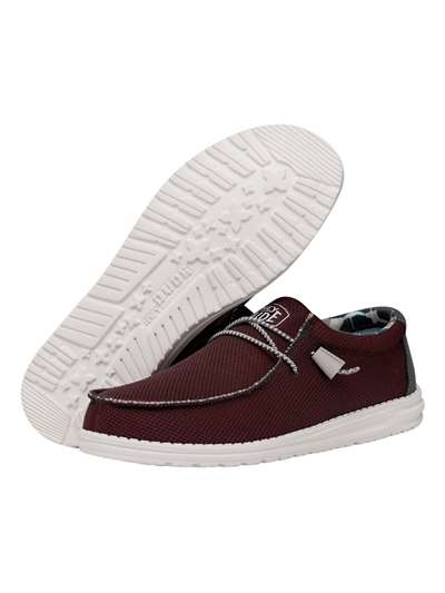 Dude WALLY SOX TRIPLE N. Bordeaux Scarpe Uomo 