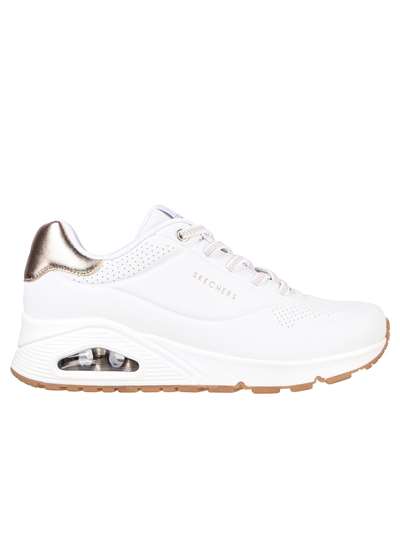 Skechers 155196 UNO Bianco Scarpe Donna 