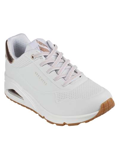 Skechers 155196 UNO Bianco Scarpe Donna 