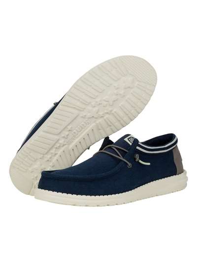 Dude WALLY LETTERMAN Blu Scarpe Uomo 