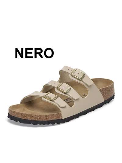 Birkenstock FLORIDA PAPILLIO Nero Scarpe Unisex 