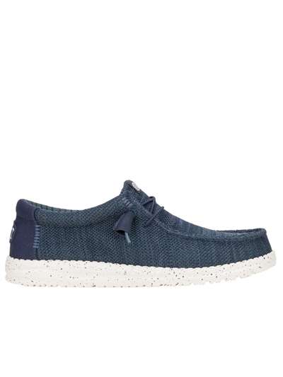 Dude WALLY STRETCH SOX Blu Scarpe Uomo 