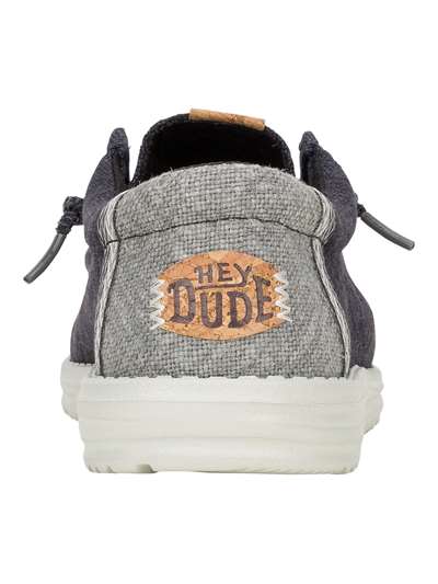 Dude WALLY JUTE Nero Scarpe Uomo 