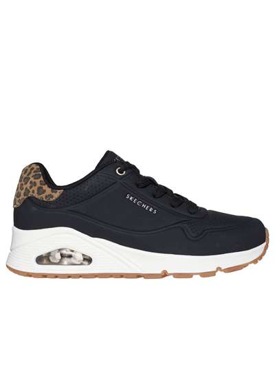 Skechers 177093 UNO JUNGLE Nero Scarpe Donna 